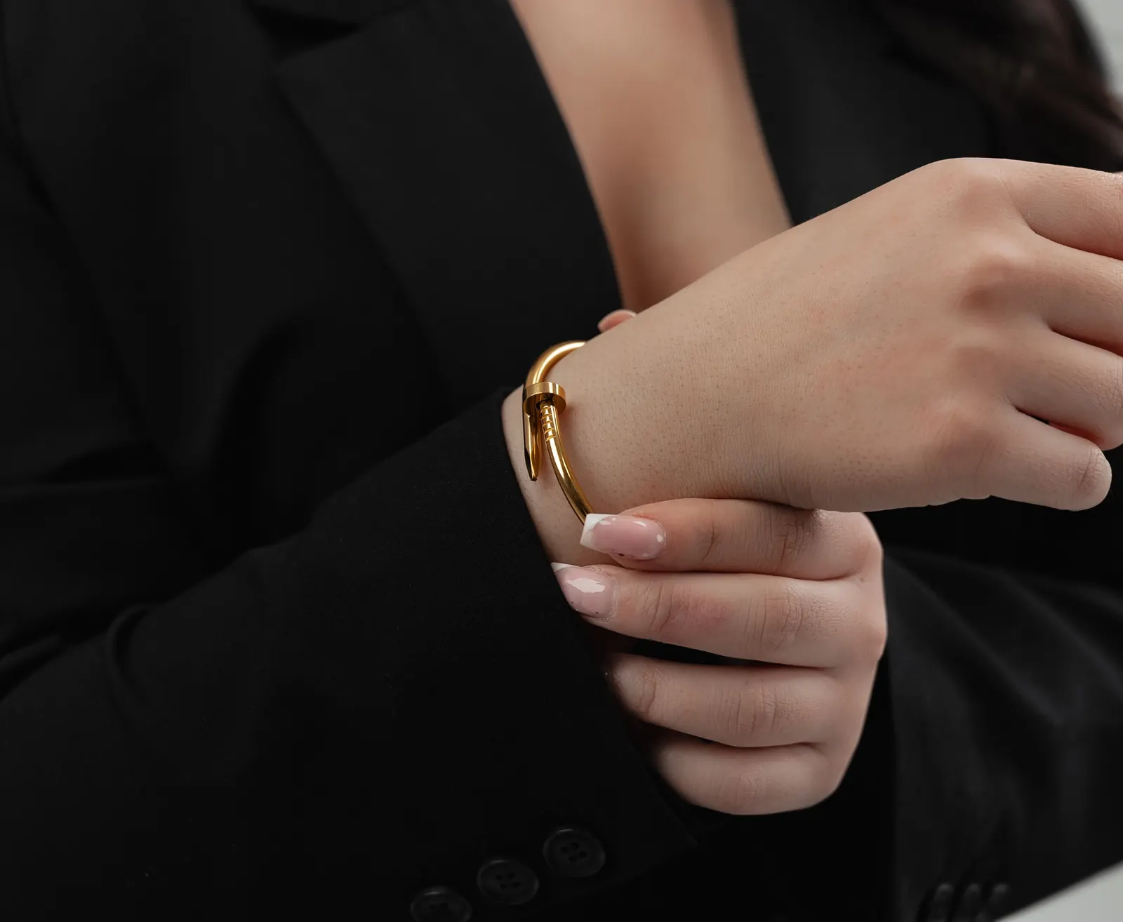 Clou Spikarmband Guld