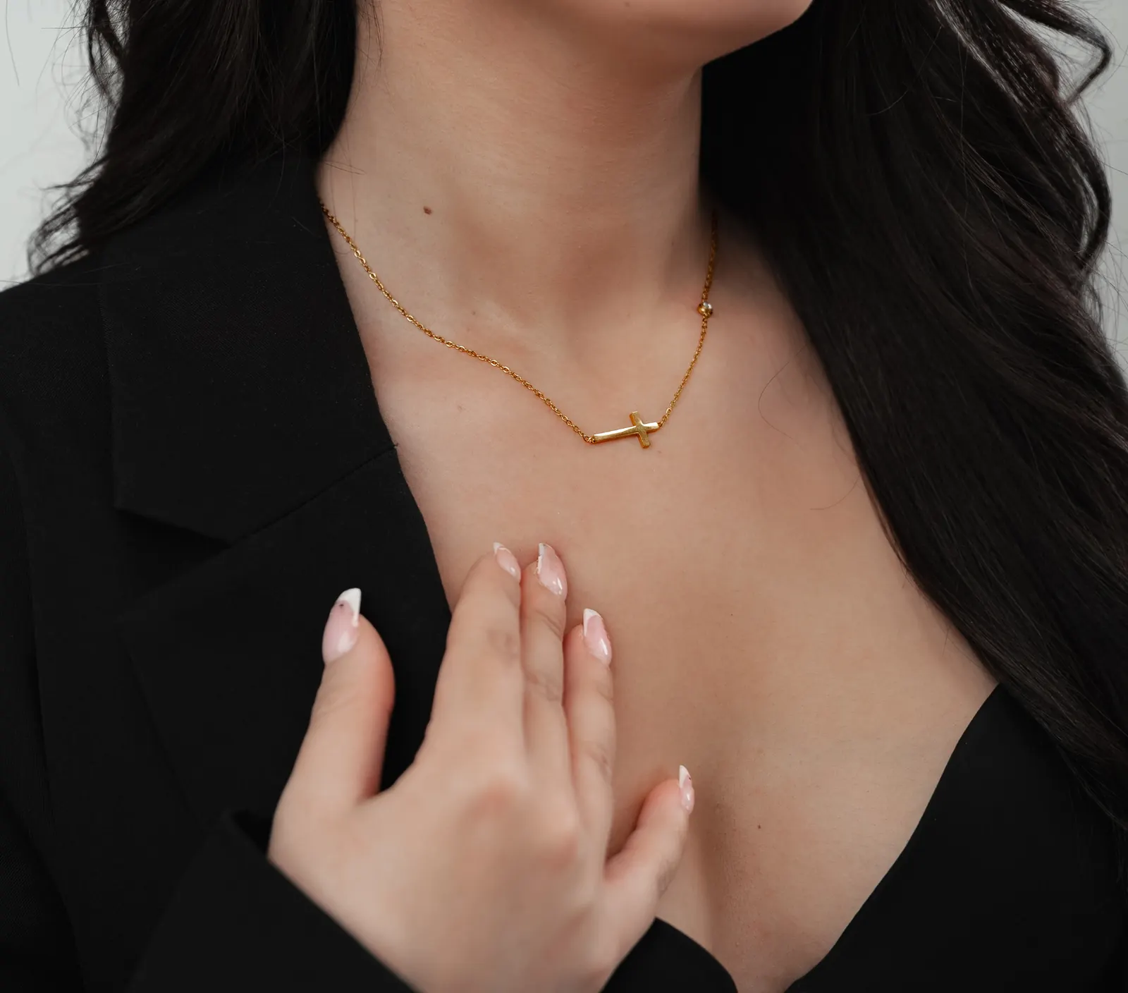 Croix Korshalsband Guld